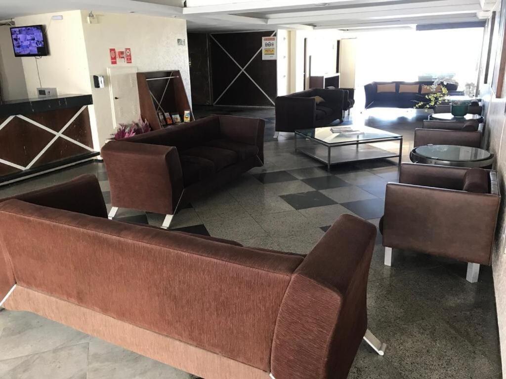 605 Flat Mobiliado Com Vista Lateral Mar Na Praia De Iracema Com Ventilador Fortaleza  Kültér fotó